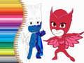 Spēle Krāsojamā grāmata PJ Masks online