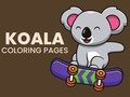 Spēle Koala krāsojamās lapas online