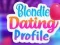 Spēle Blondīnes Iepazīšanās profils online