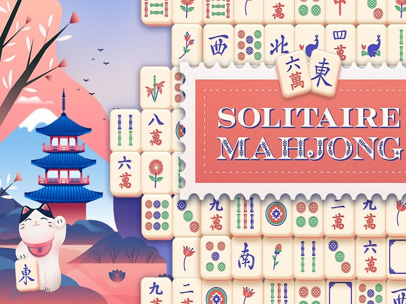 Spēle Solitaire Mahjong online