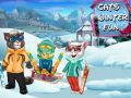 Spēle Kaķu ziemas priekam online