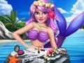 Spēle Princese jūras meitenes grima stils online