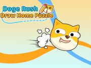 Spēle Doge Rush Draw Home Puzle online