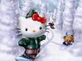Spēle Ziemassvētku puzlis ar Hello Kitty online
