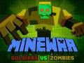 Spēle Minewar karavīri pret zombijiem online