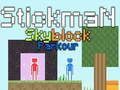 Spēle Stickman Skyblock Parkour online