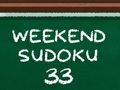 Spēle Nedēļas Nogales Sudoku 33 online