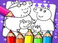 Spēle Krāsojamā grāmata Peppa Pig online Spēle Krāsojamā grāmata Peppa Pig online