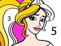 Spēle Princese Krāsošana Pēc Skaitļa online