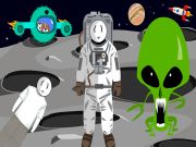 Spēle Stickman kosmosā online