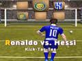 Spēle Mesi pret Ronaldu Kick Tac Toe online