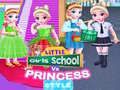 Spēle Mazās meitenes skola pret princeses stilu online Spēle Mazās meitenes skola pret princeses stilu online