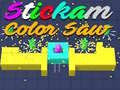 Spēle Stickman Krāsains Zāģis online