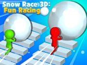 Spēle Sniega Sacensības 3D: Jautrās Sacensības online