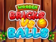 Spēle Koka ķieģeļi pret bumbām online