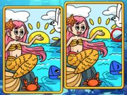 Spēle Mermaides Atrodi Atšķirības online