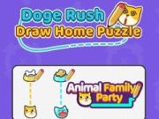 Spēle Doge Rush: Zīmē Mājas Pužles online