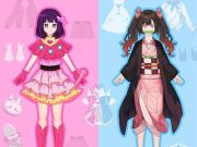 Spēle Anime Doll- DIY cosplay meitene online