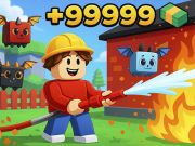 Spēle OBBY: Darbs par ugunsdzēsēju online