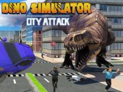 Spēle Dino simulatora pilsētas uzbrukums online