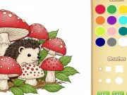 Spēle Karikatūras dzīvnieku krāsojamā grāmata bērniem online