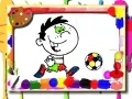 Spēle Futbola krāsošanas laiks online