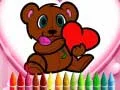 Spēle Krāsošana Dzīvnieku Valentīndienai online