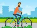 Spēle Ģimenes brauciens ar velosipēdu parkā Match 3 online