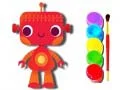Spēle Atpakaļ skolā: Robotu krāsojamā grāmata online