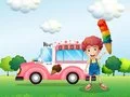Spēle Krāsošana ar Kravas Auto Bērniem online