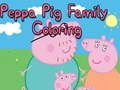 Spēle Peppa Cūkas Ģimenes Krāsošana online