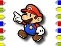 Spēle Atpakaļ uz skolu: Mario krāsošana online