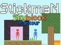 Spēle Stickman Skyblock Parkour online