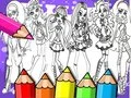 Spēle Monster High Krāsojamā Grāmata online Spēle Monster High Krāsojamā Grāmata online