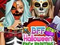 Spēle BFF Halovīna Sejas Krāsošana online Spēle BFF Halovīna Sejas Krāsošana online