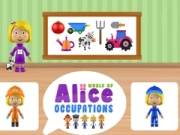 Spēle Alises profesiju pasaule online Spēle Alises profesiju pasaule online