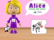 Spēle Alises Pasaule Attēli un Vārdi online