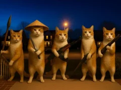 Spēle Kaķis ar ieroci Clicker Evolution online