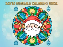 Spēle Santa Mandala krāsojamā grāmata online