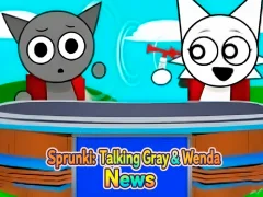 Spēle Sprunki: Talking Grey un Wenda News online