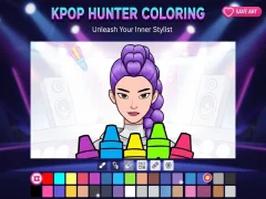 Spēle Kpop Hunter krāsošana online