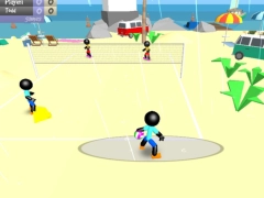 Spēle Stickman pludmales volejbols online
