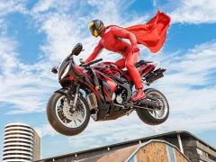Spēle Īsts motocikla super varoņa triks 3D online