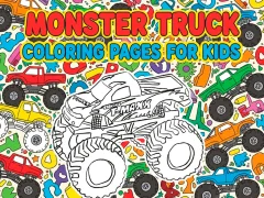 Spēle Monster Truck krāsojamās lapas bērniem online