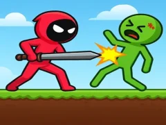 Spēle Red Stickman vs Monster School online