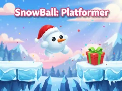 Spēle Snowball: platformera online