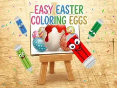 Spēle Easy Easter Coloring Eggs online