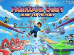Spēle Parkour Obby Lēciens uz uzvaru online