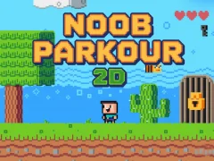 Spēle Noob Parkour 2D online