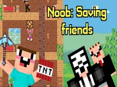 Spēle Noobs: Draugu glābšana online